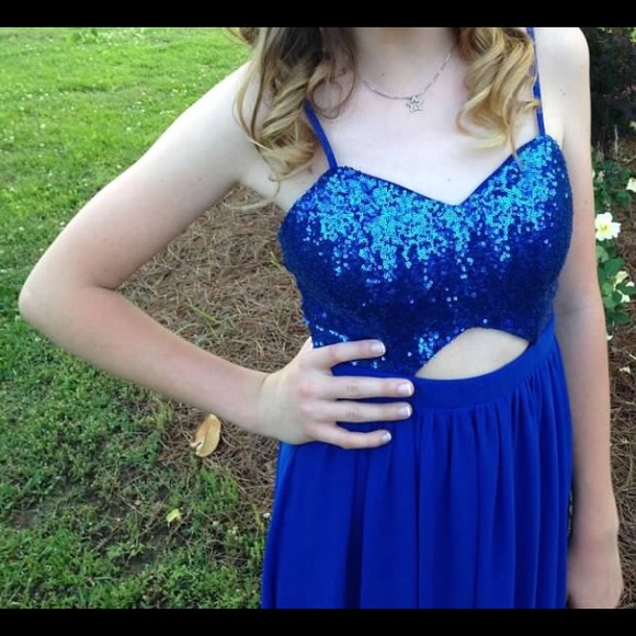 Royal blue formal dress - Picture 1 of 2